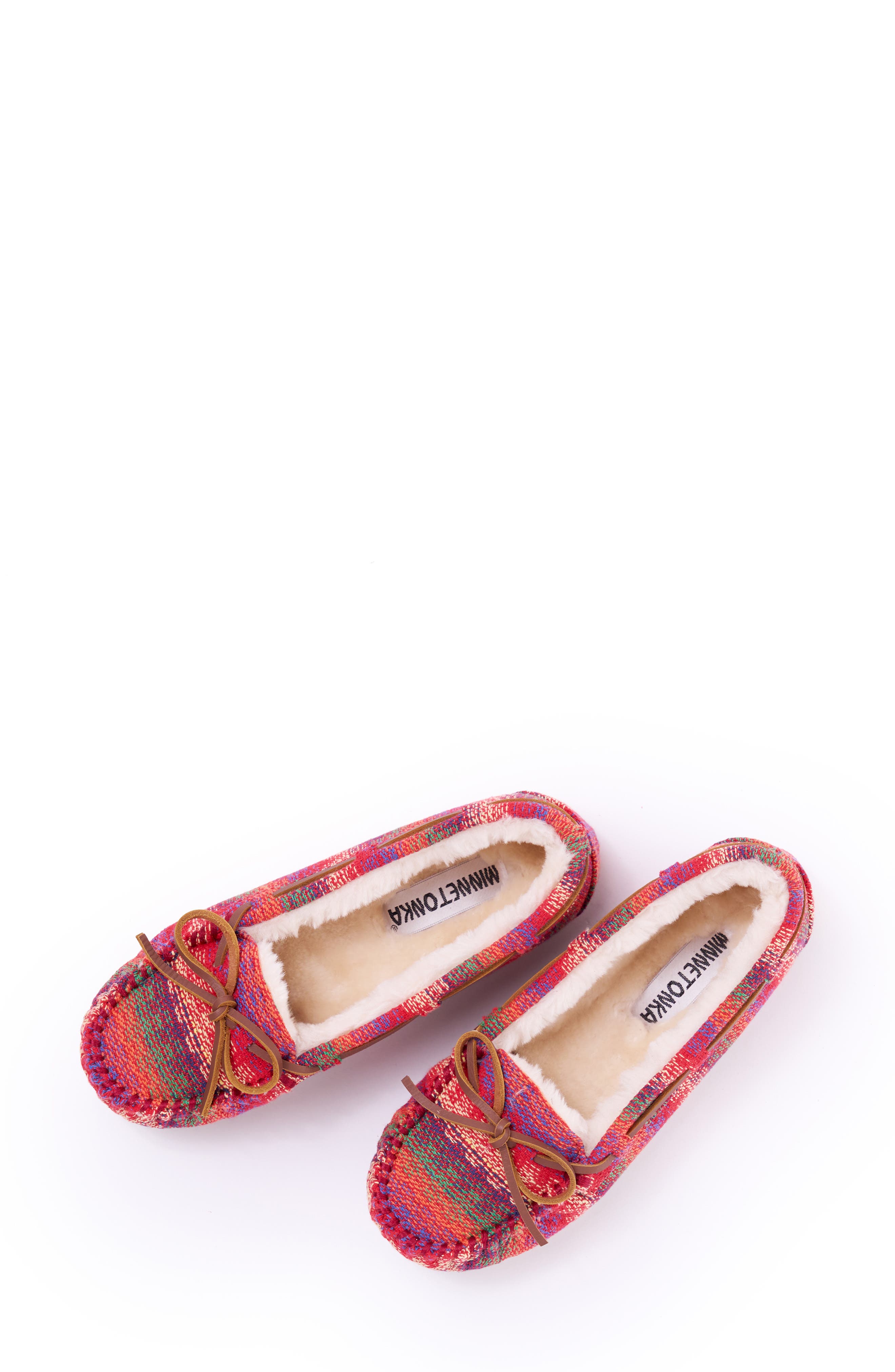 Cally Faux Fur Lined Slipper, Alternate, color, HORIZON MULTI