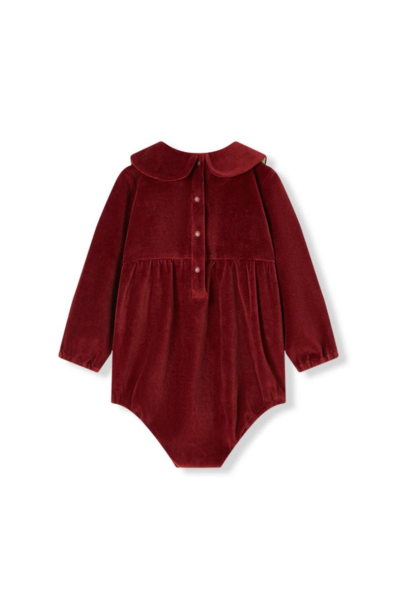 Milkbarn Occasion Long Sleeve One Piece, Alternate, color, Merlot
