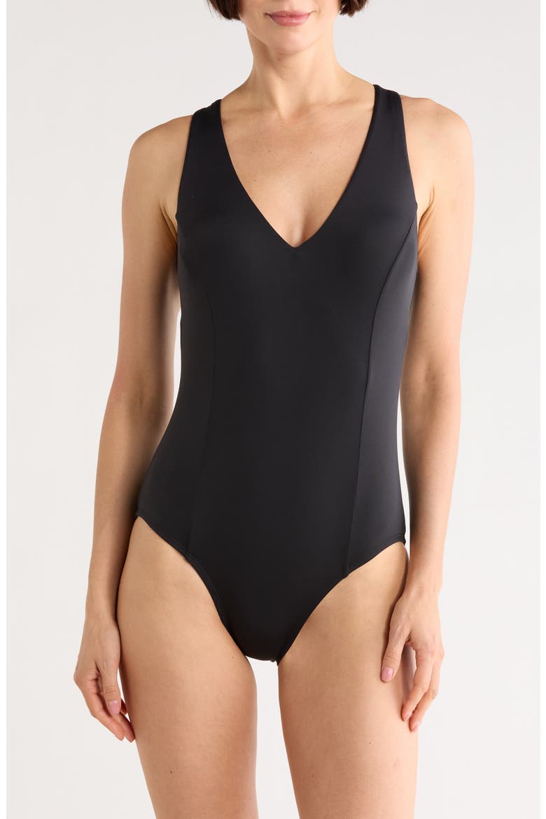 Jude One-Piece Swimsuit, Main, color, BLACK