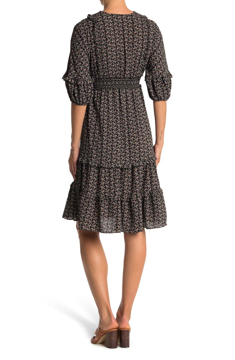 MAX STUDIO V-Neck Empire Waist Dress, Alternate, color, 