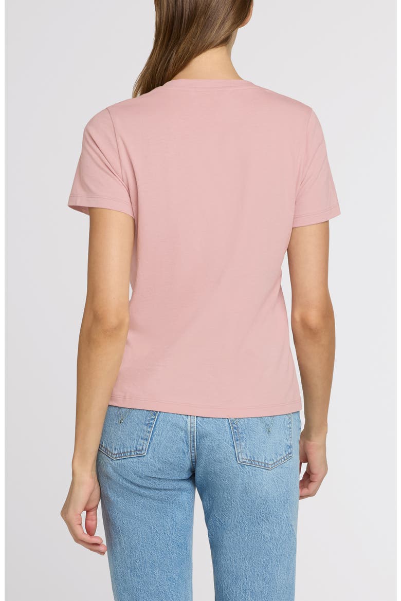 The Organic Cotton V-Neck Tee, Alternate, color, Petal