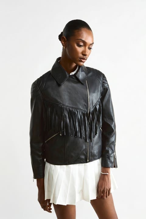 Dakota Fringed Leather Jacket
