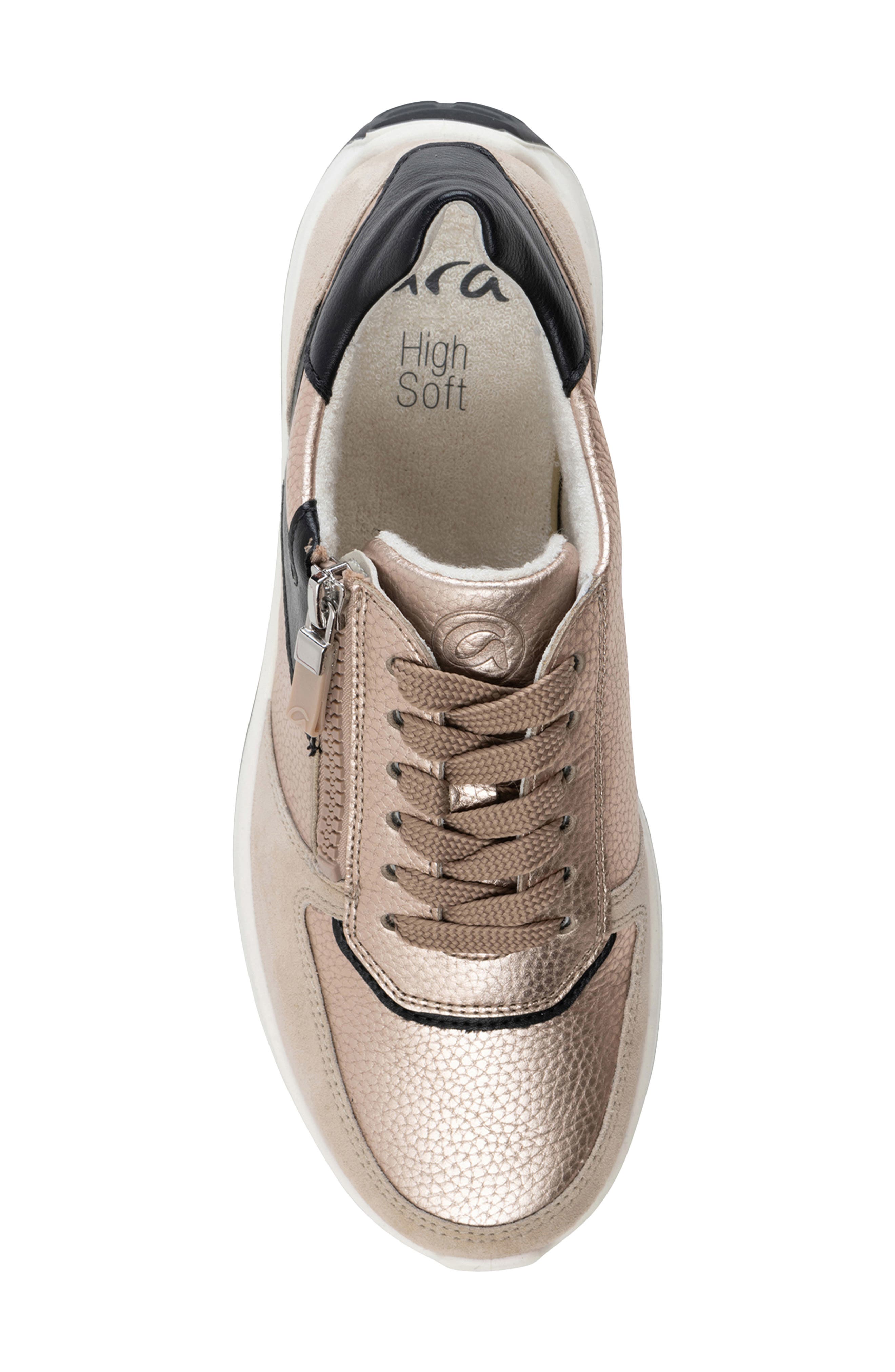 ara Nagano Sneaker, Alternate, color, Sand/ Shell/ Black