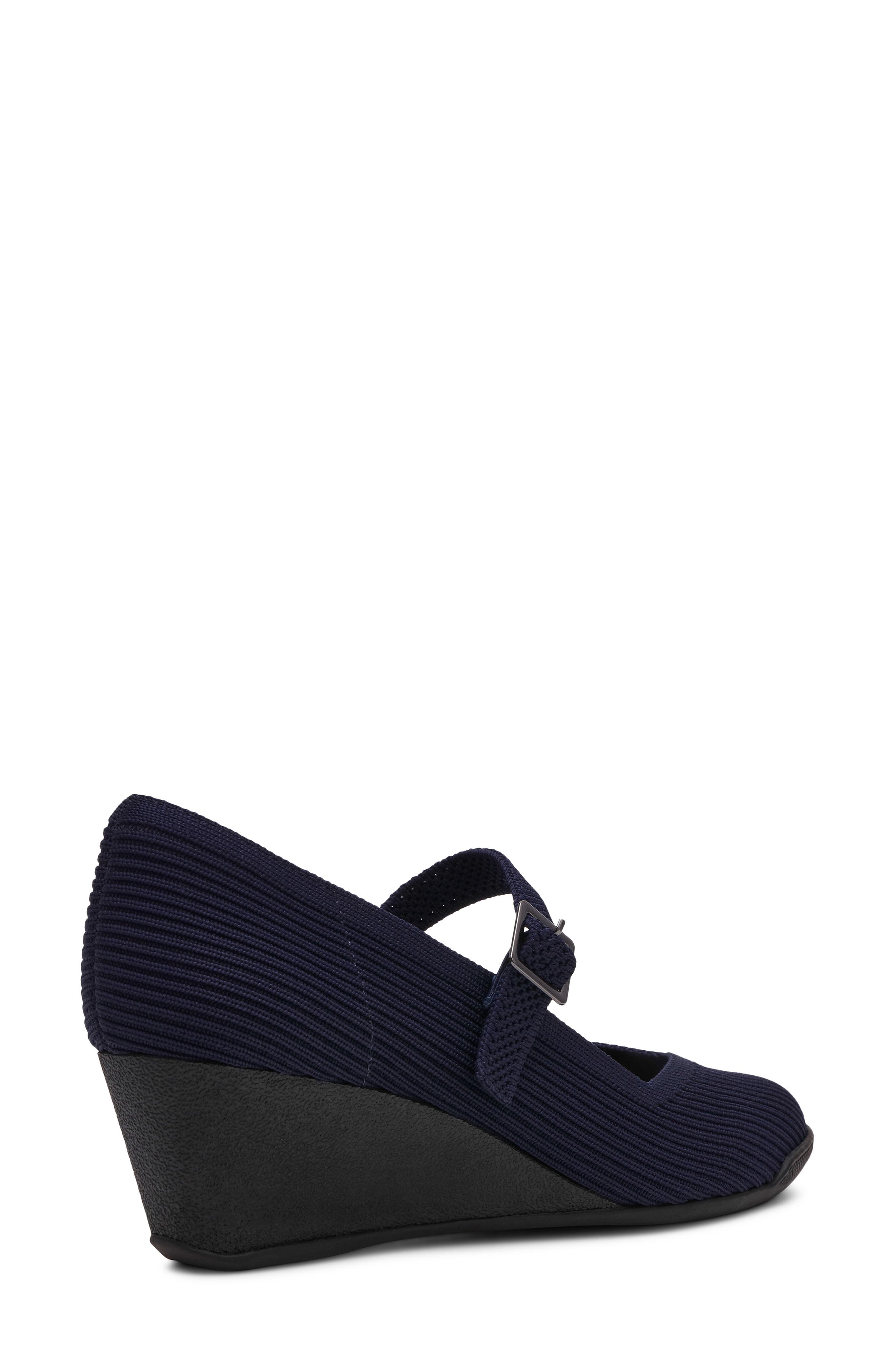 Trixie Wedge Mary Jane Pump, Alternate, color, NAVY KNIT