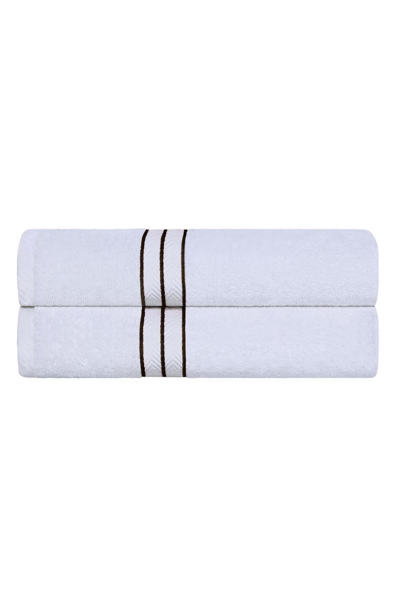 Superior 2-Piece Turkish Cotton Bath Towels, Main, color, Chocolate