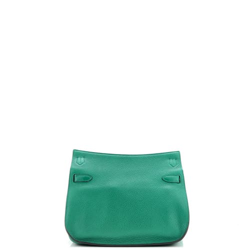 Pre-owned Hermes Hermes Jypsiere Bag Clemence 28 In Green