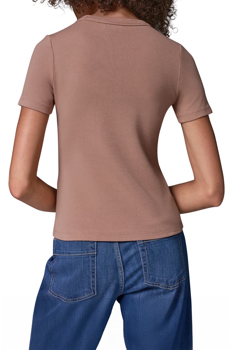 Rib Crewneck Tee, Alternate, color, CAMEL