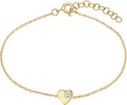 Zoe Lev Tiny Heart Chain Bracelet