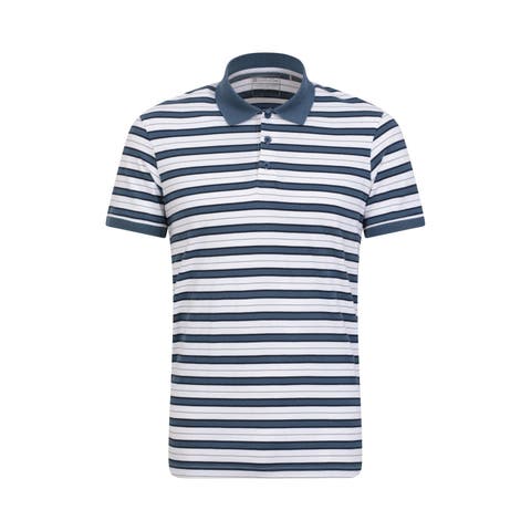 Wren Stripe Cotton Polo Shirt