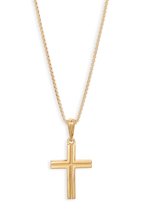 Men's Cross Pendant Necklace