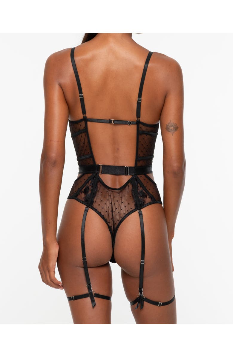One Empire Jayda Bodysuit, Alternate, color, Black