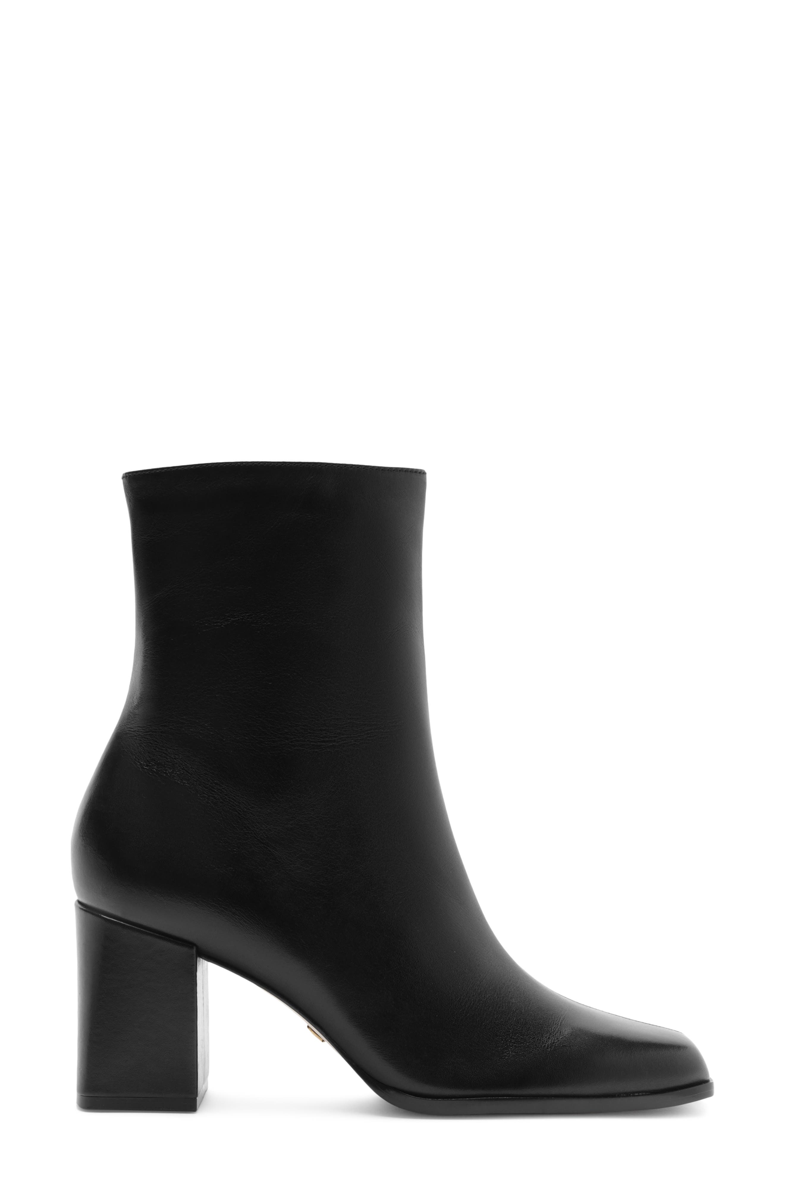 Nancy Block Heel Bootie, Alternate, color, BLACK
