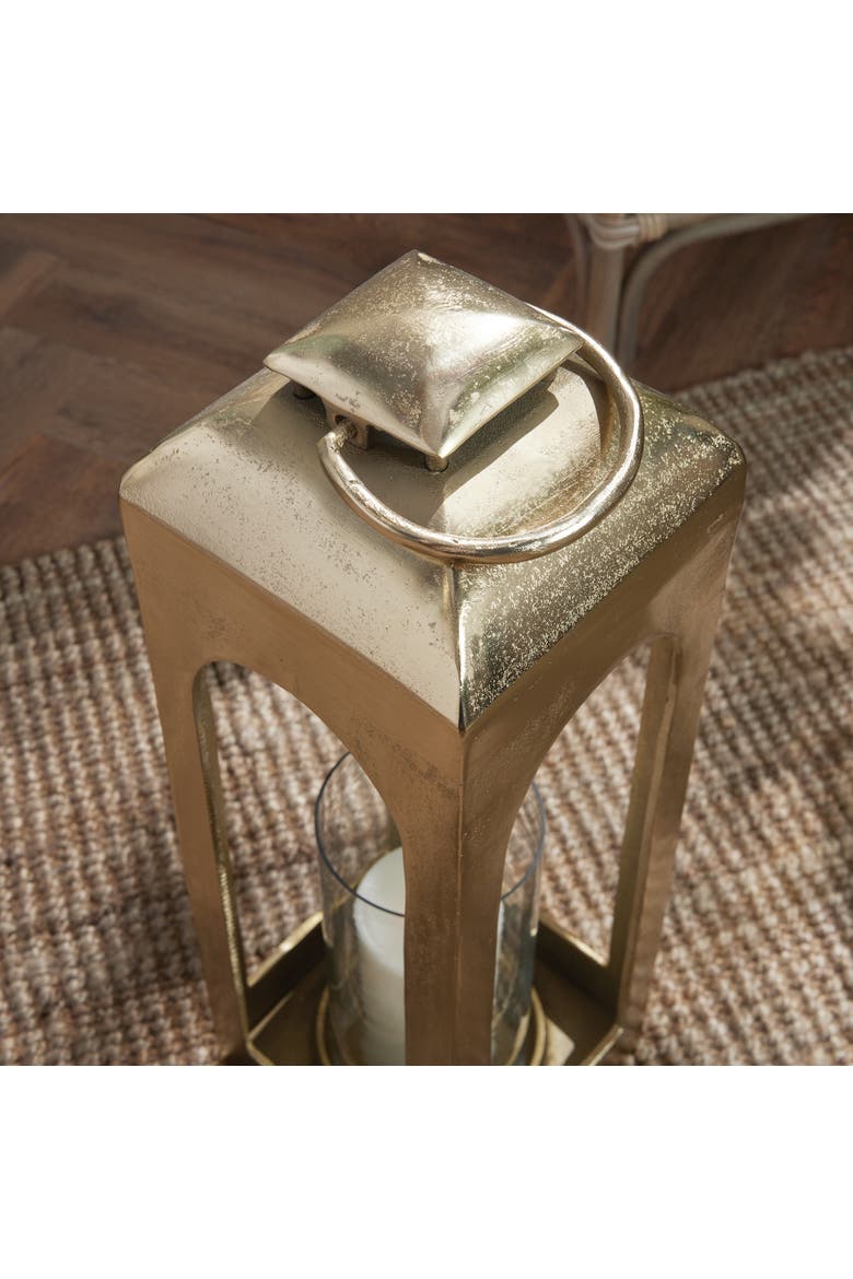 Isabella Lantern Candle Holder Large, Alternate, color, Gold