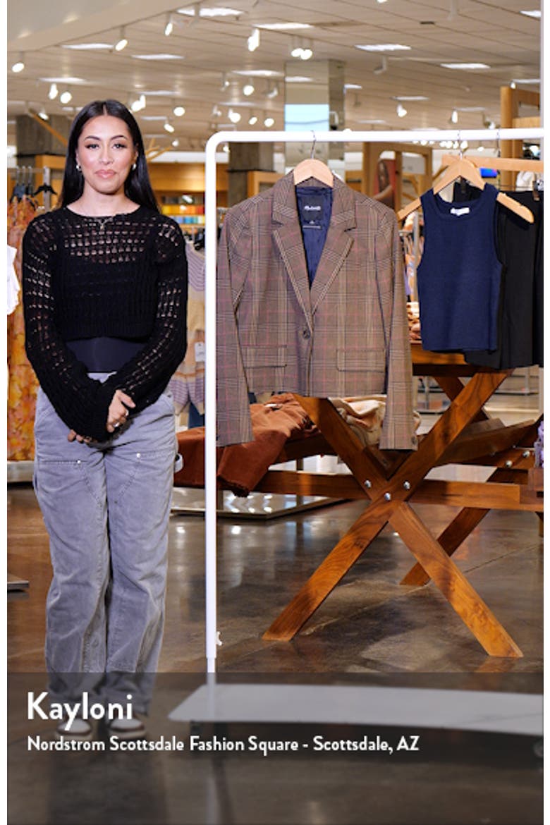 Stocco Glen Plaid Crop Blazer video