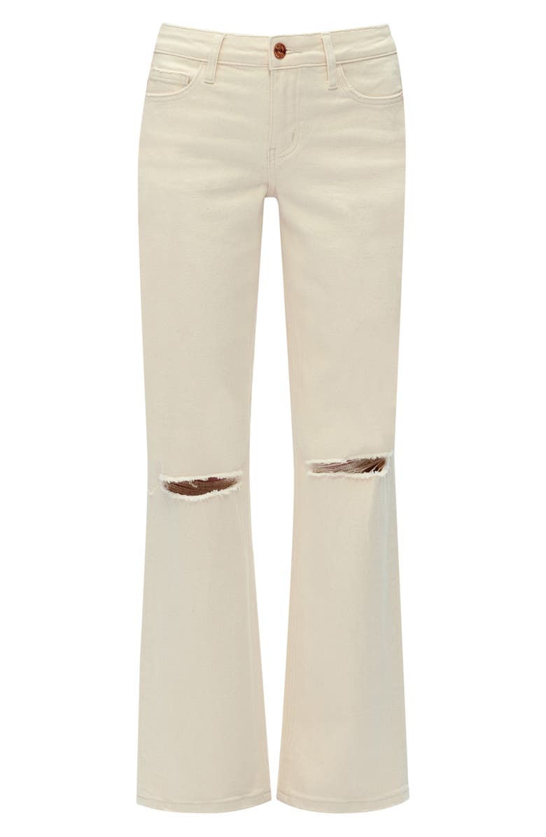 Bayeas Ripped Straight Leg Jeans, Alternate, color, Natural