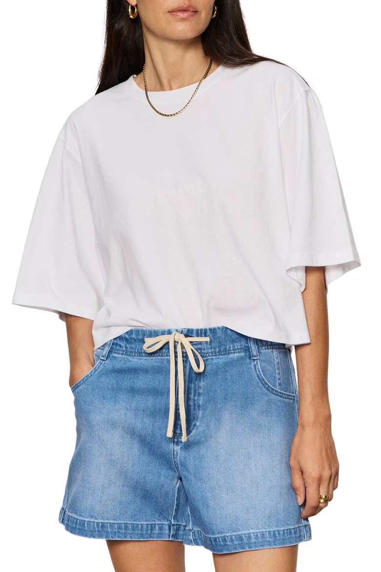 Belle Oversize Organic Cotton T-Shirt, Main, color, WHITE