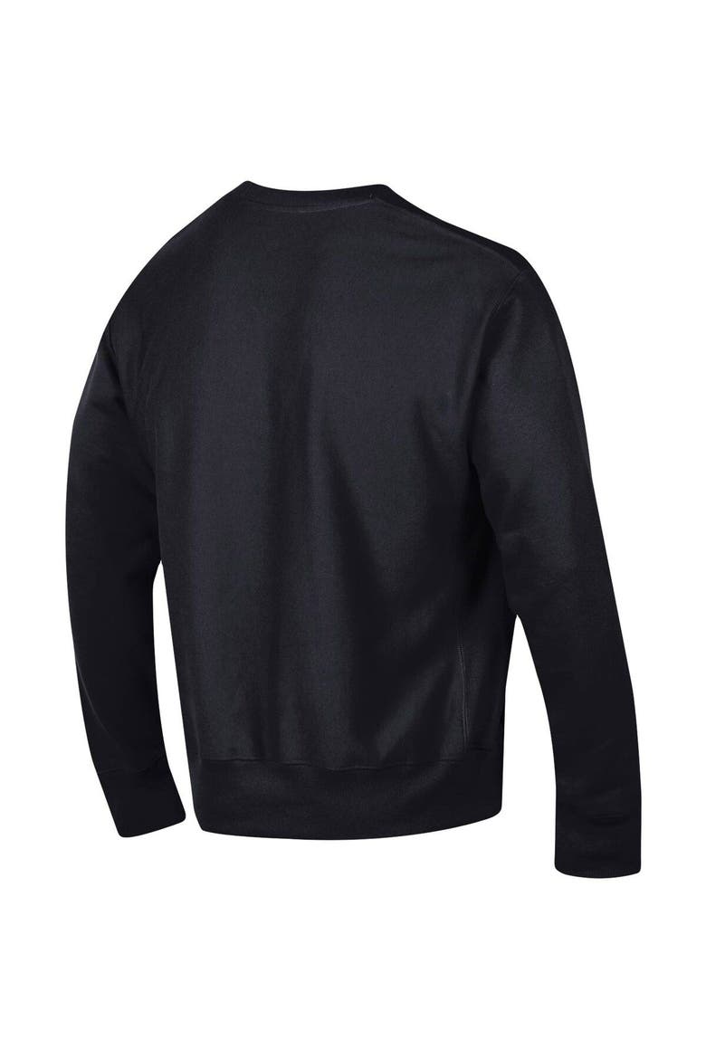 Men's Champion Black Cincinnati Bearcats Arch Reverse Weave Pullover Sweatshirt, Alternate, color, Black