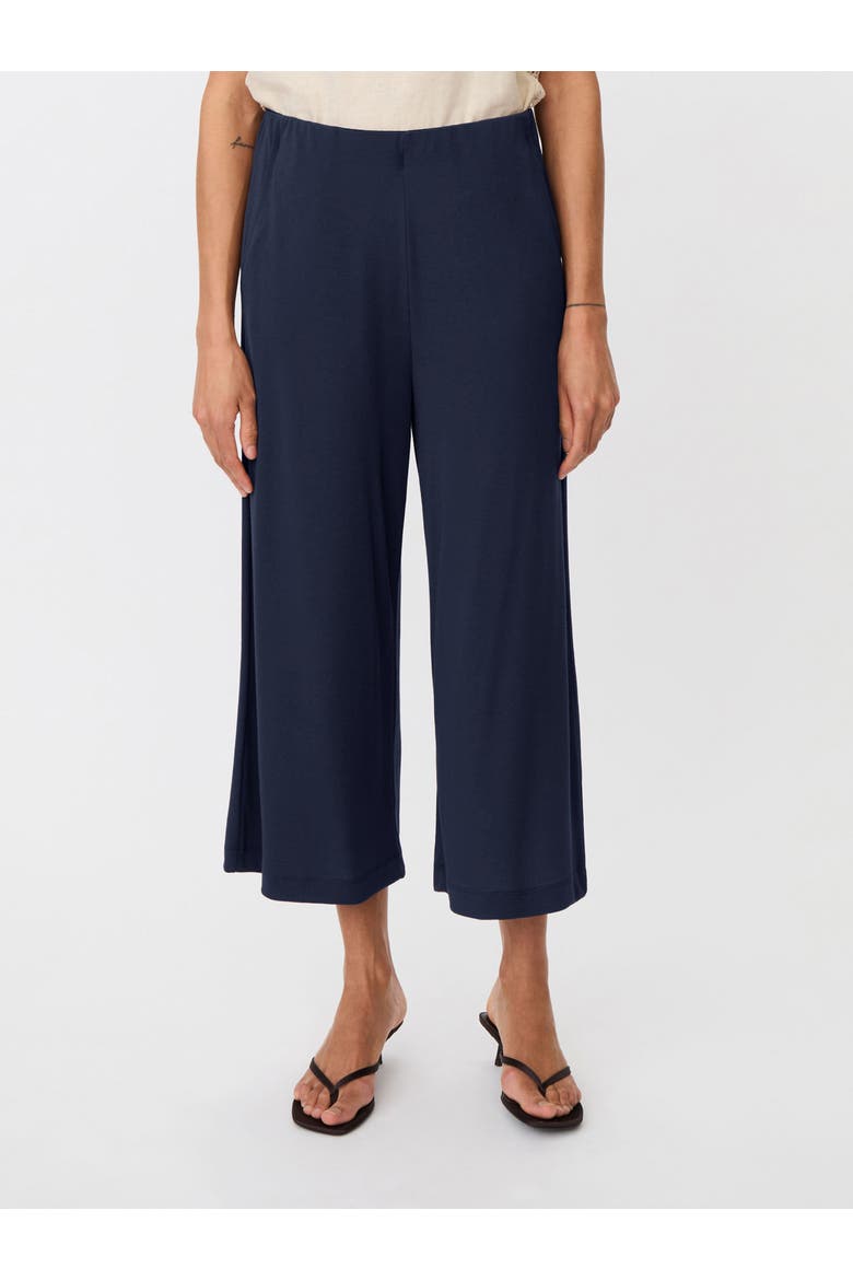 Mapryvora Wide Leg Cropped Trouser, Main, color, Navy