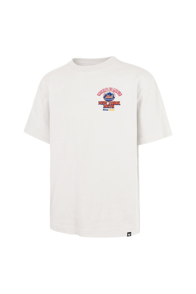 Men's '47 Cream New York Mets Glizzy T-Shirt, Alternate, color, Cream