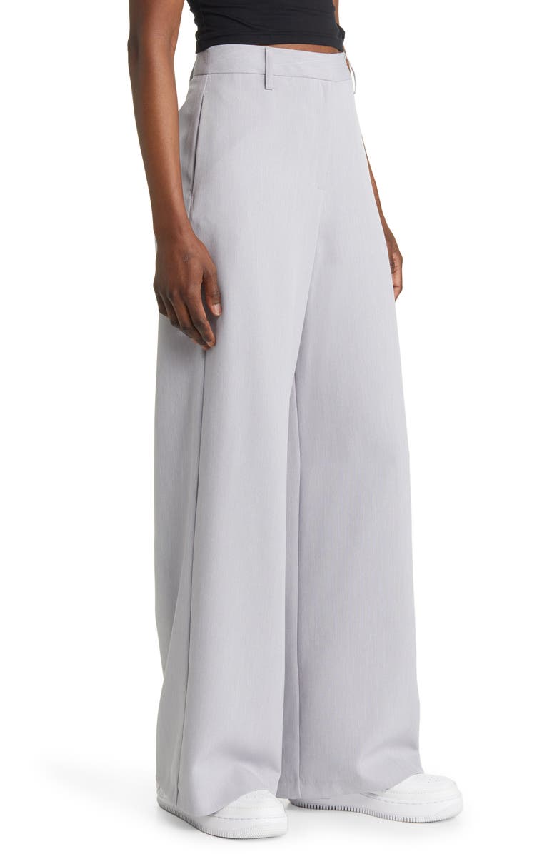 ASOS DESIGN High Waist Wide Leg Pants, Alternate, color,
