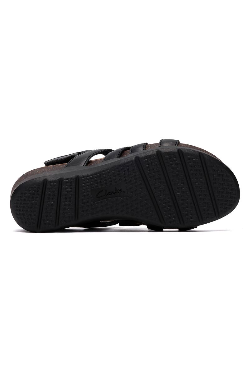 Clarks<sup>®</sup> Calenne Gracie Wedge Sandal, Alternate, color, Black Combi