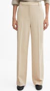 MANGO Wide Leg Flat Front Pants