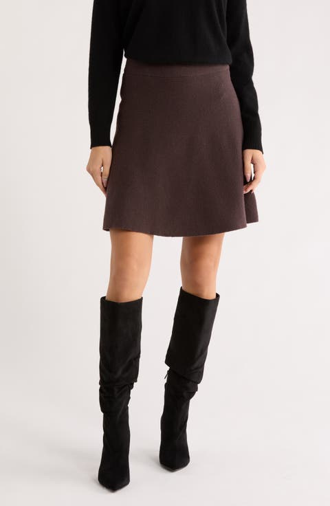 A-Line Sweater Miniskirt