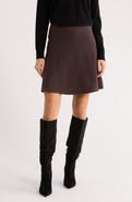 Bobeau A-Line Sweater Miniskirt