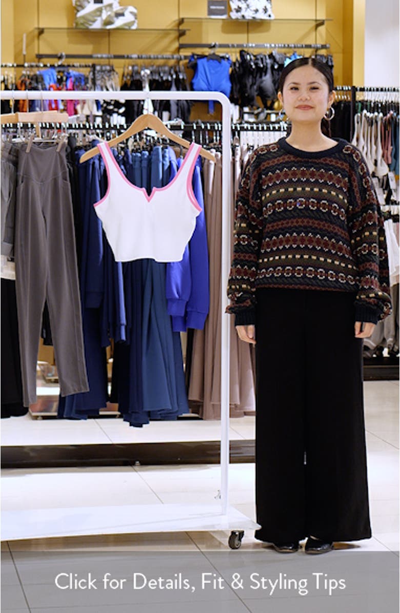 Josie Notch Neck Crop Tank, sales video thumbnail