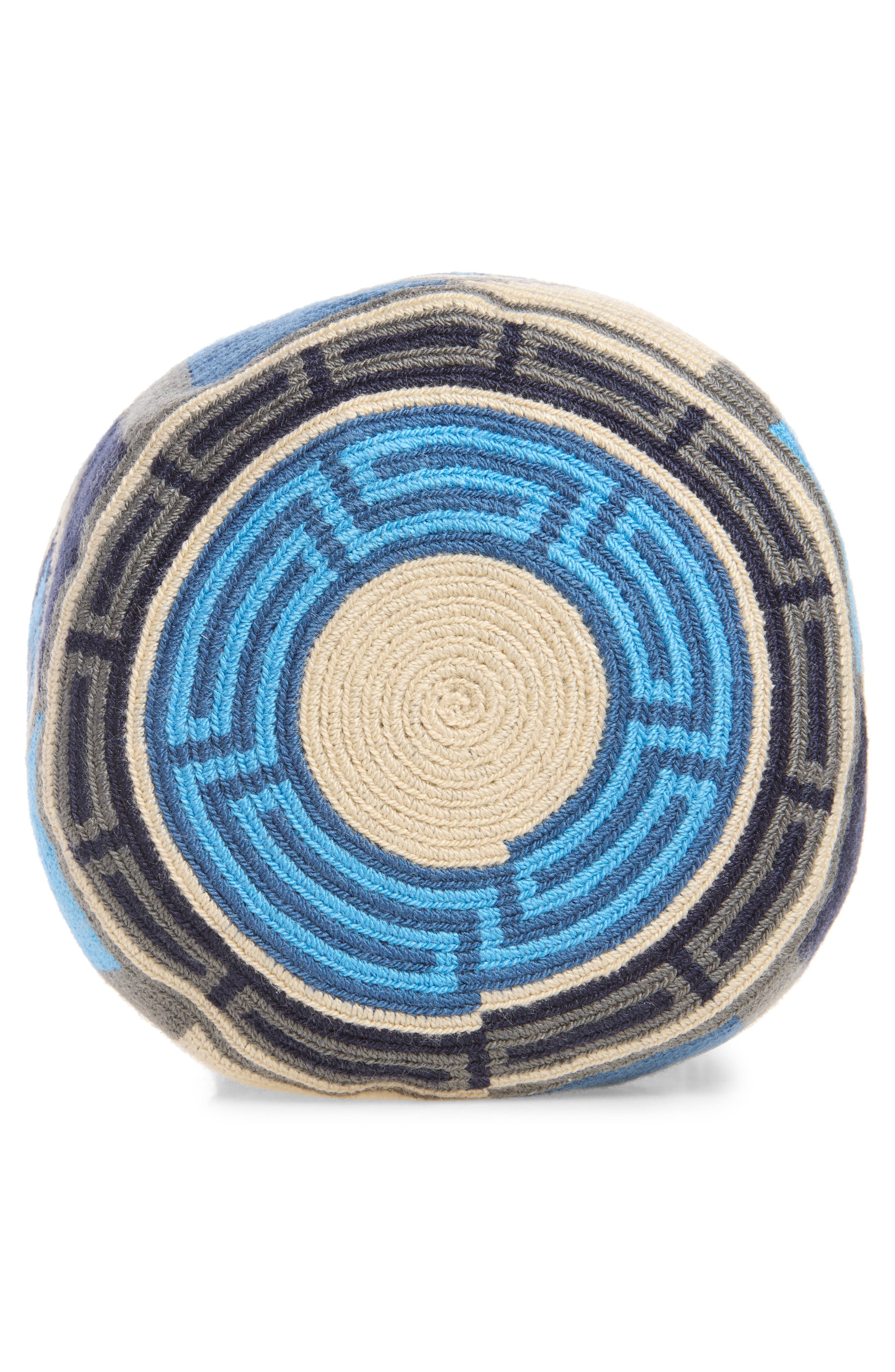 Wayuu Woven Pouch, Alternate, color, BLUE/ MULTI 899