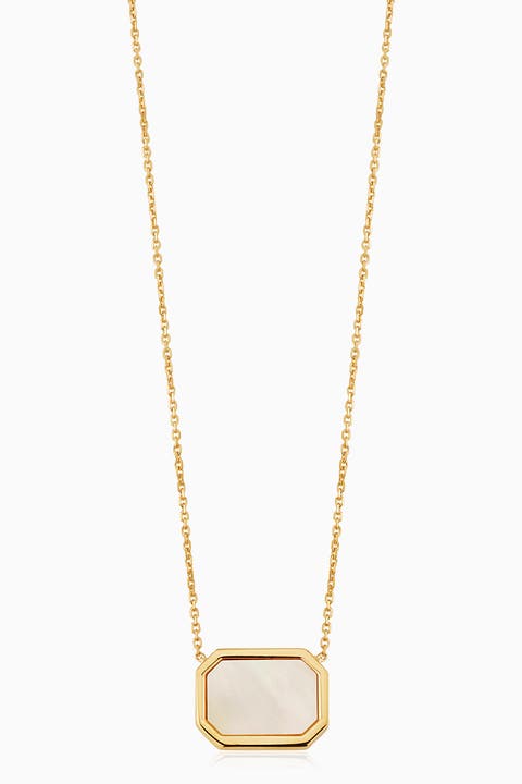 14K Yellow Gold Horizons Pendant Necklace