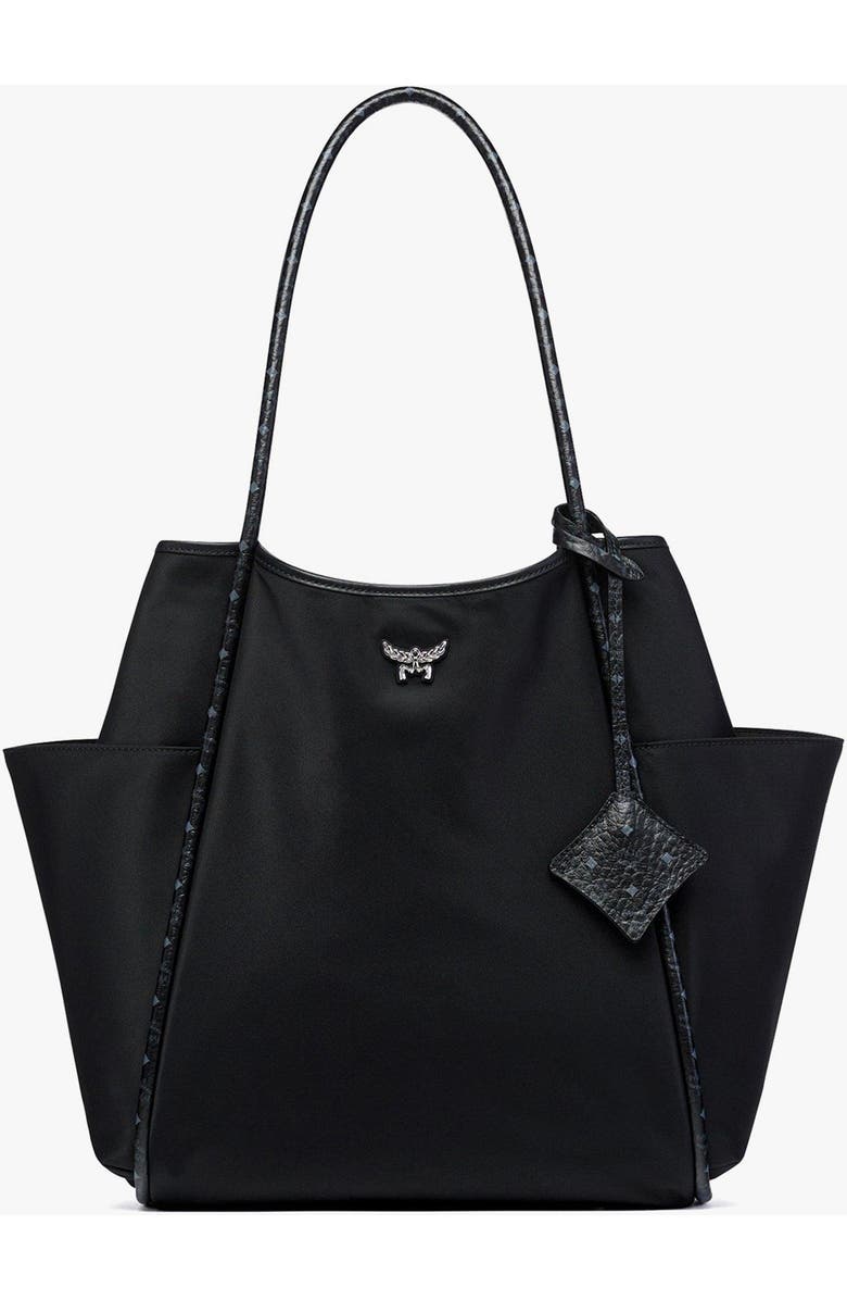 MCM Aren Shopper in ECONYLÂ<sup>®</sup> and Leather, Alternate, color,