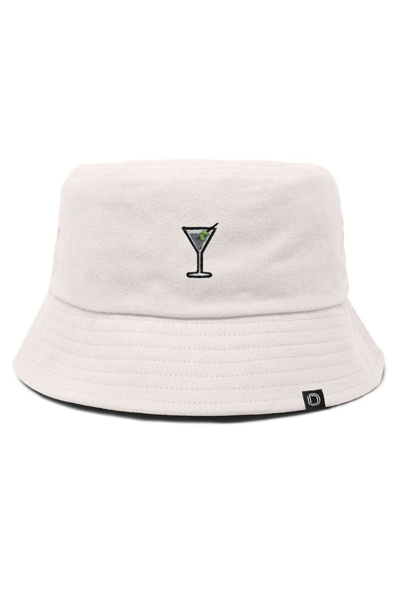 Martini Bucket Hat, Main, color, Parchment White