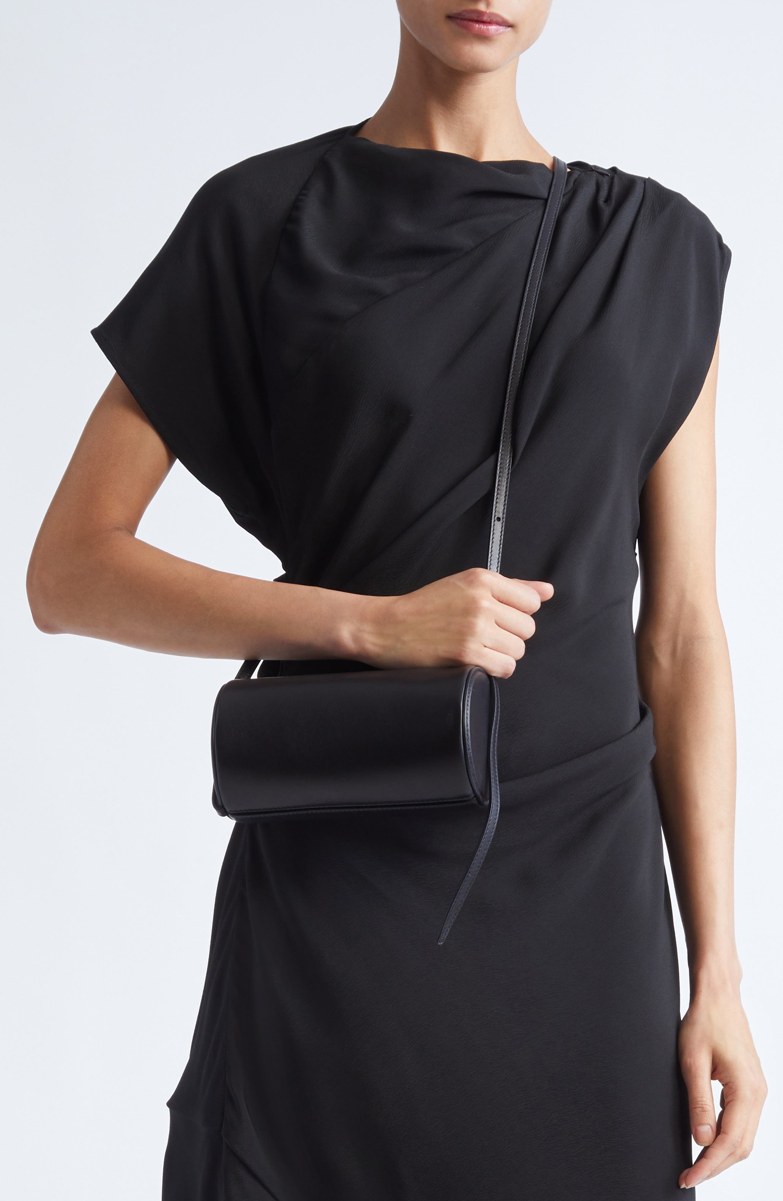 Proenza Schouler Silo Crossbody Bag, Alternate, color, Black