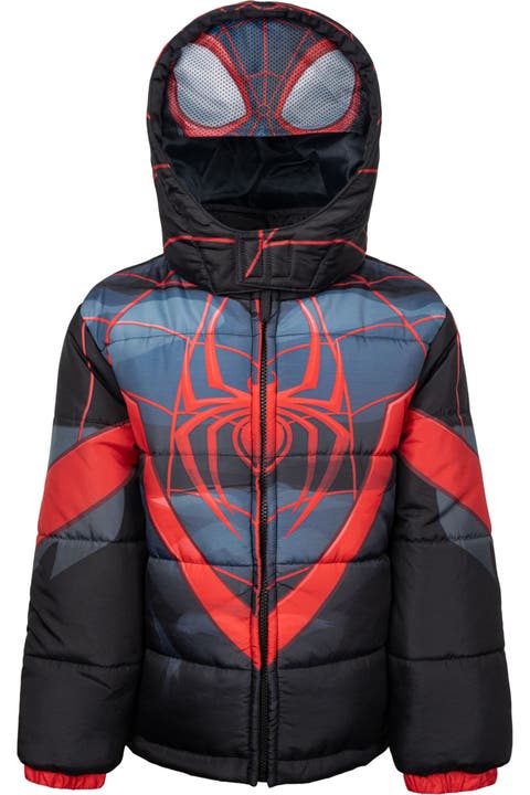 Spider-Man Hooded Zip-Up Puffer Jacket