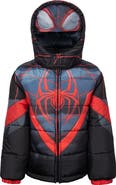 Marvel Spider-man Hooded Zip-up Puffer Jacket (toddler, Little Kid & Big Kid)