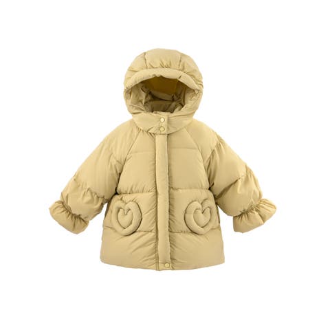 Glow Heart-Pocket Puffer Jacket