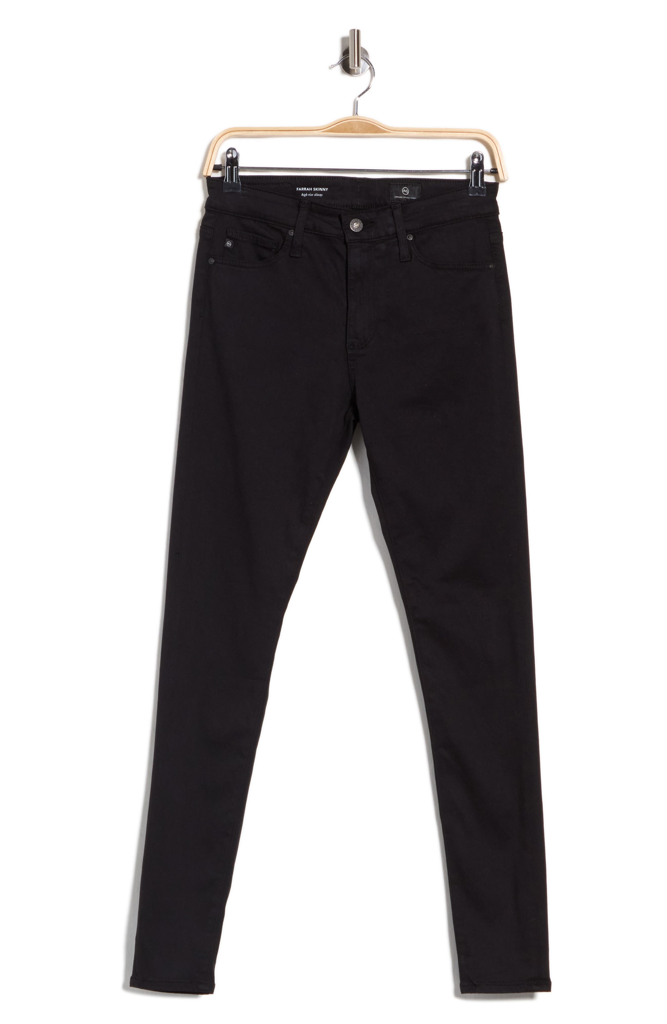 Farrah High Waist Coated Skinny Jeans