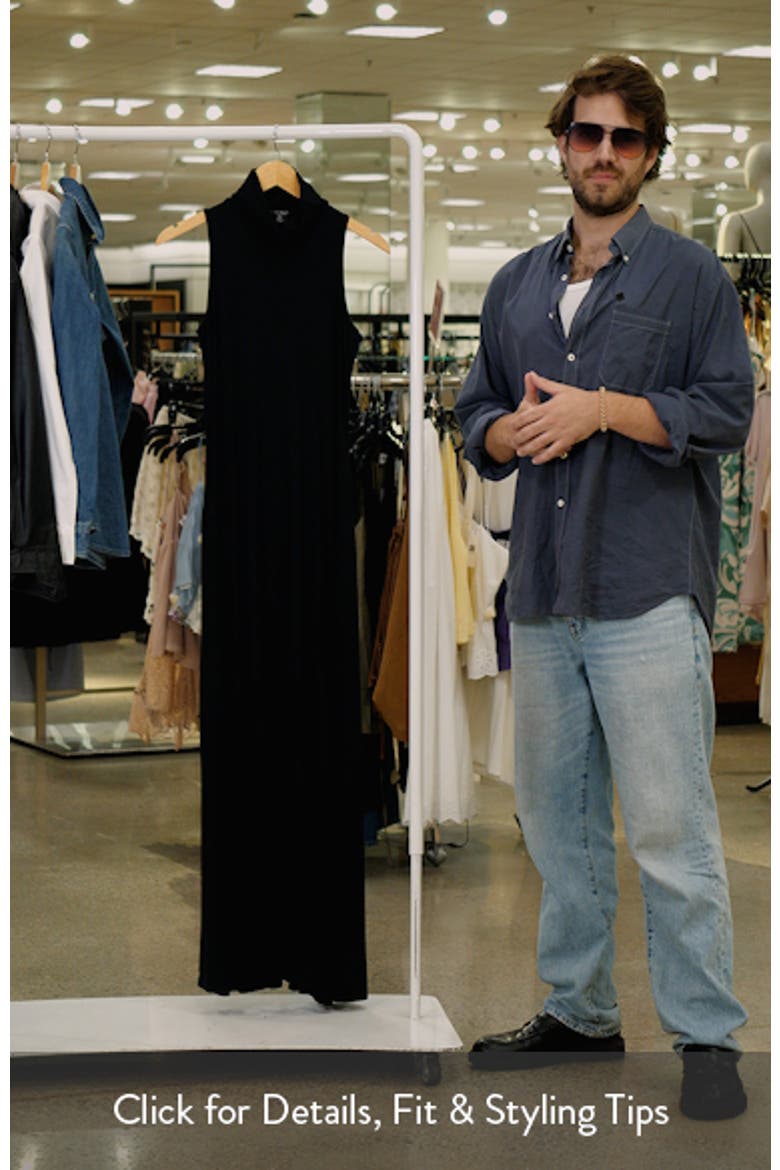 Sleeveless Stretch Jersey Maxi Dress video