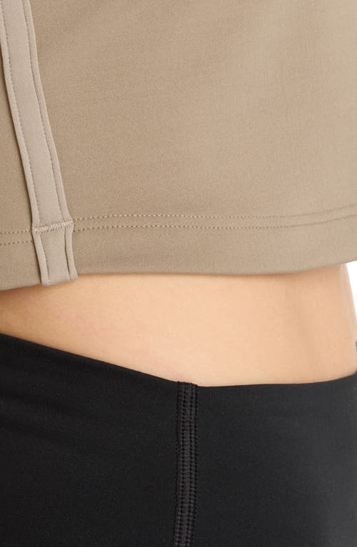 New Balance Nb Harmony Fitted Crop Performance T-shirt In Brown