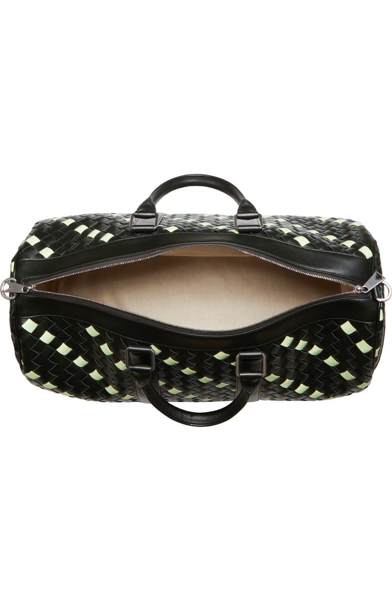 Bottega Veneta Medium Intrecciato Leather Duffle Bag, Alternate, color,