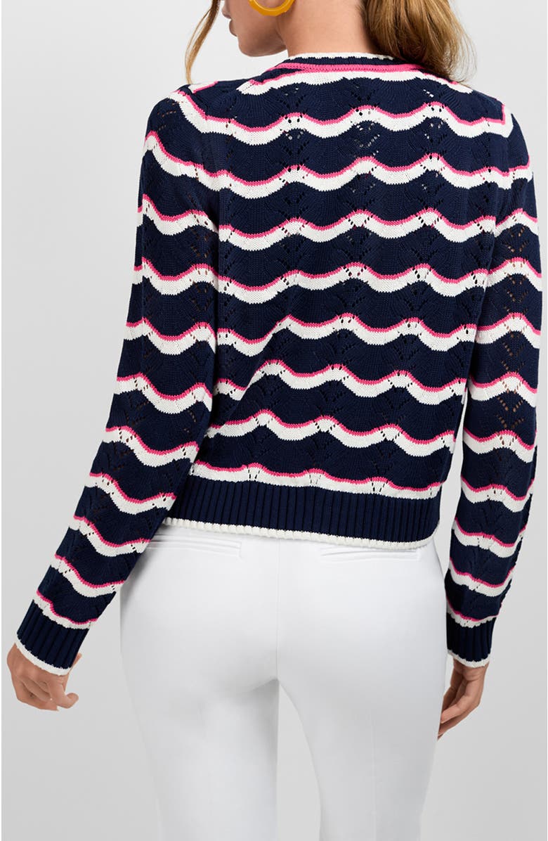 Trina Turk Alessia Cardigan, Alternate, color, Ink Multi