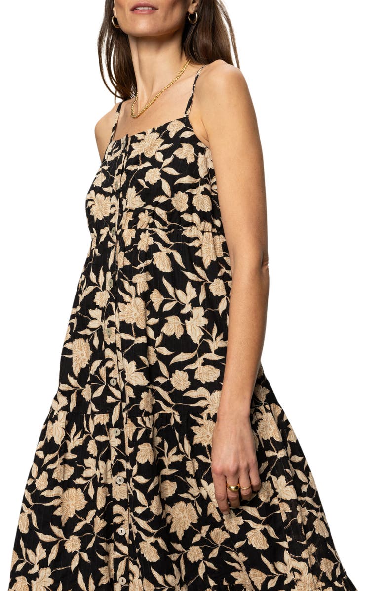 Sanctuary Tiered Picot Maxi Dress, Alternate, color, Bandana Print