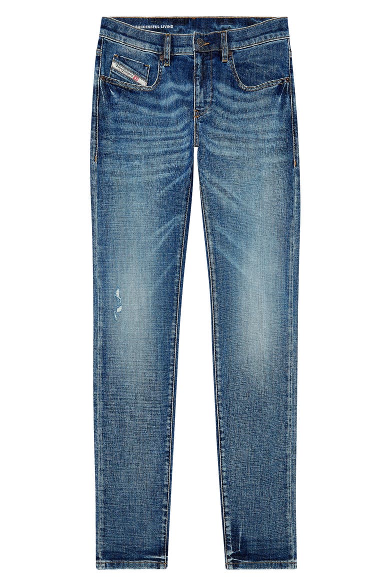 2019 D-Strukt Slim Fit Jeans, Alternate, color, DENIM