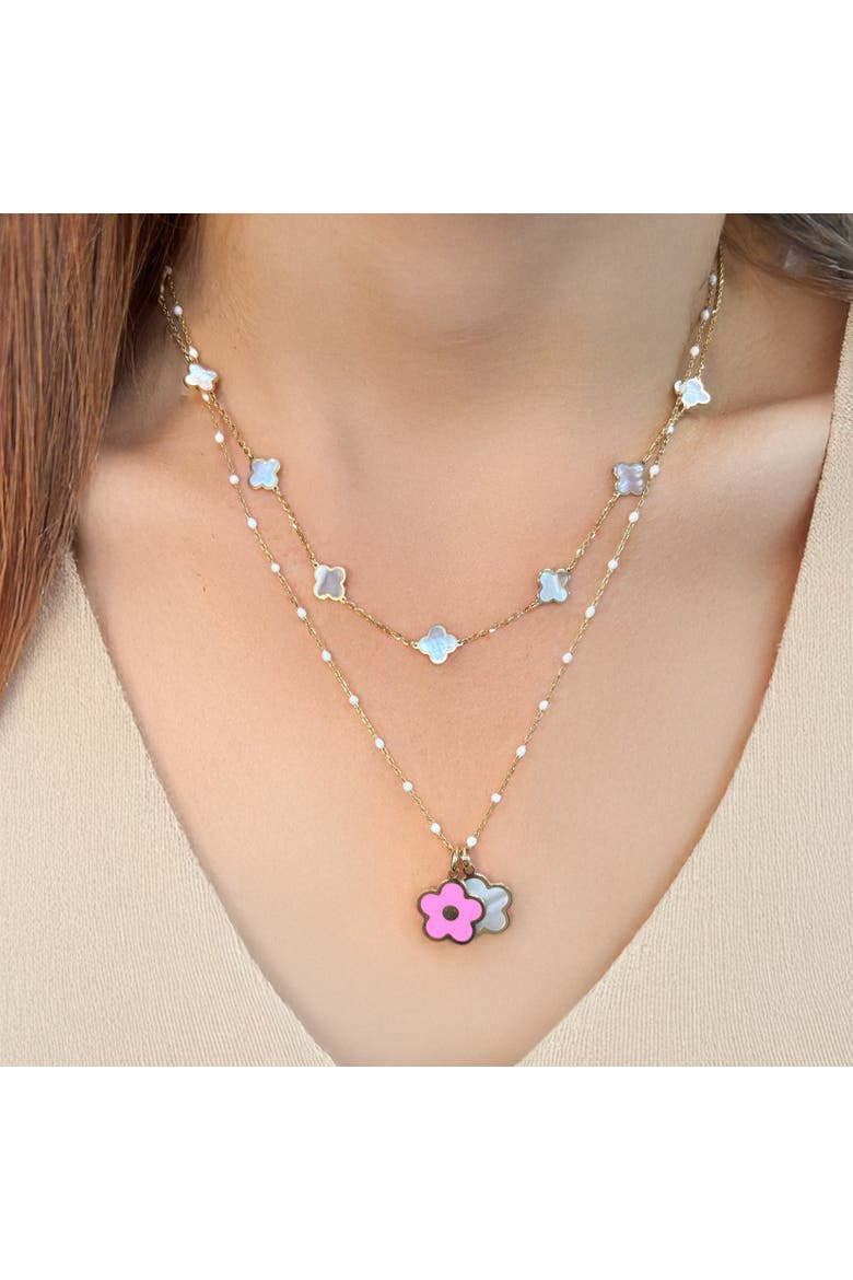 Bubblegum Pink Cherry Blossom Charm, Alternate, color, Bubblegum Pink