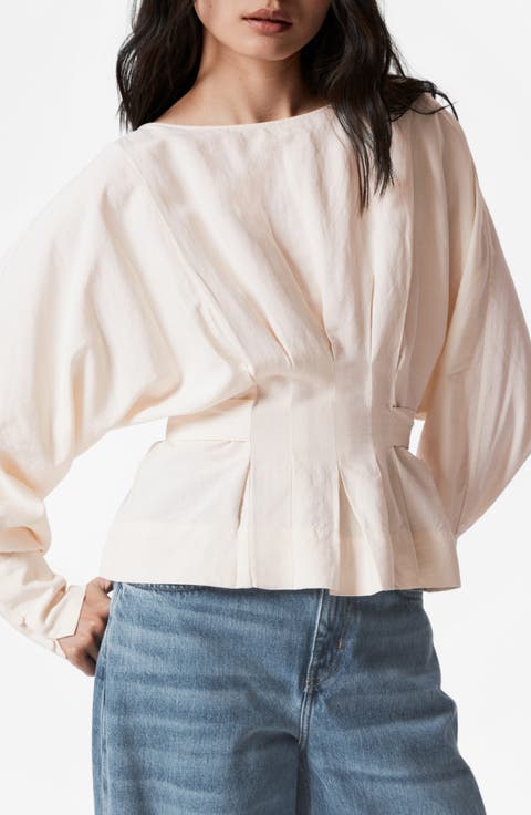 Billy Satin Tie Back Top