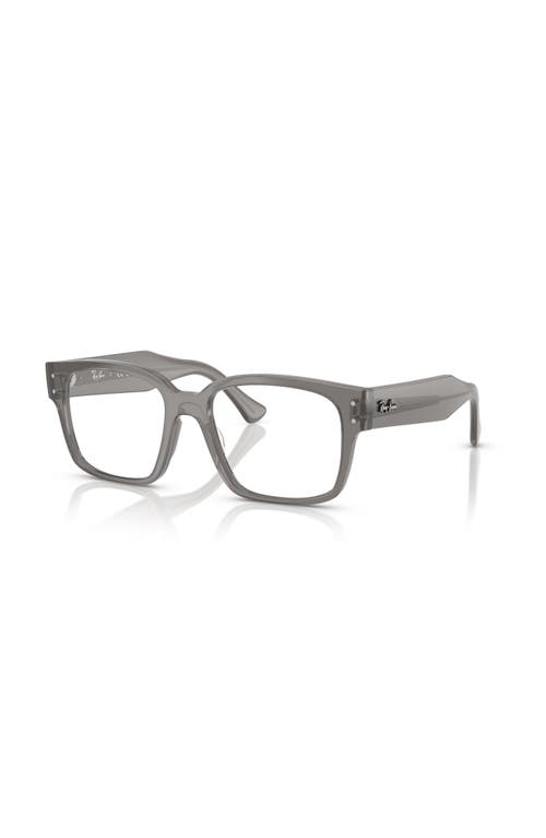 Ray Ban Ray-ban 53mm Square Optical Glasses In Gray