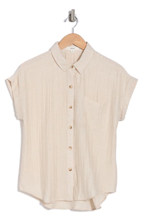 BLU PEPPER BLU PEPPER CRINKLED BUTTON-UP SHIRT 
