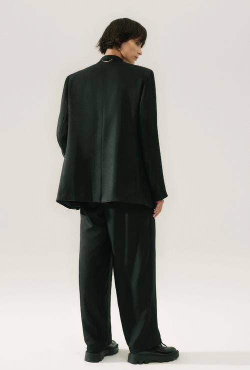 Shop Silk Laundry Twill Miami Blazer Black