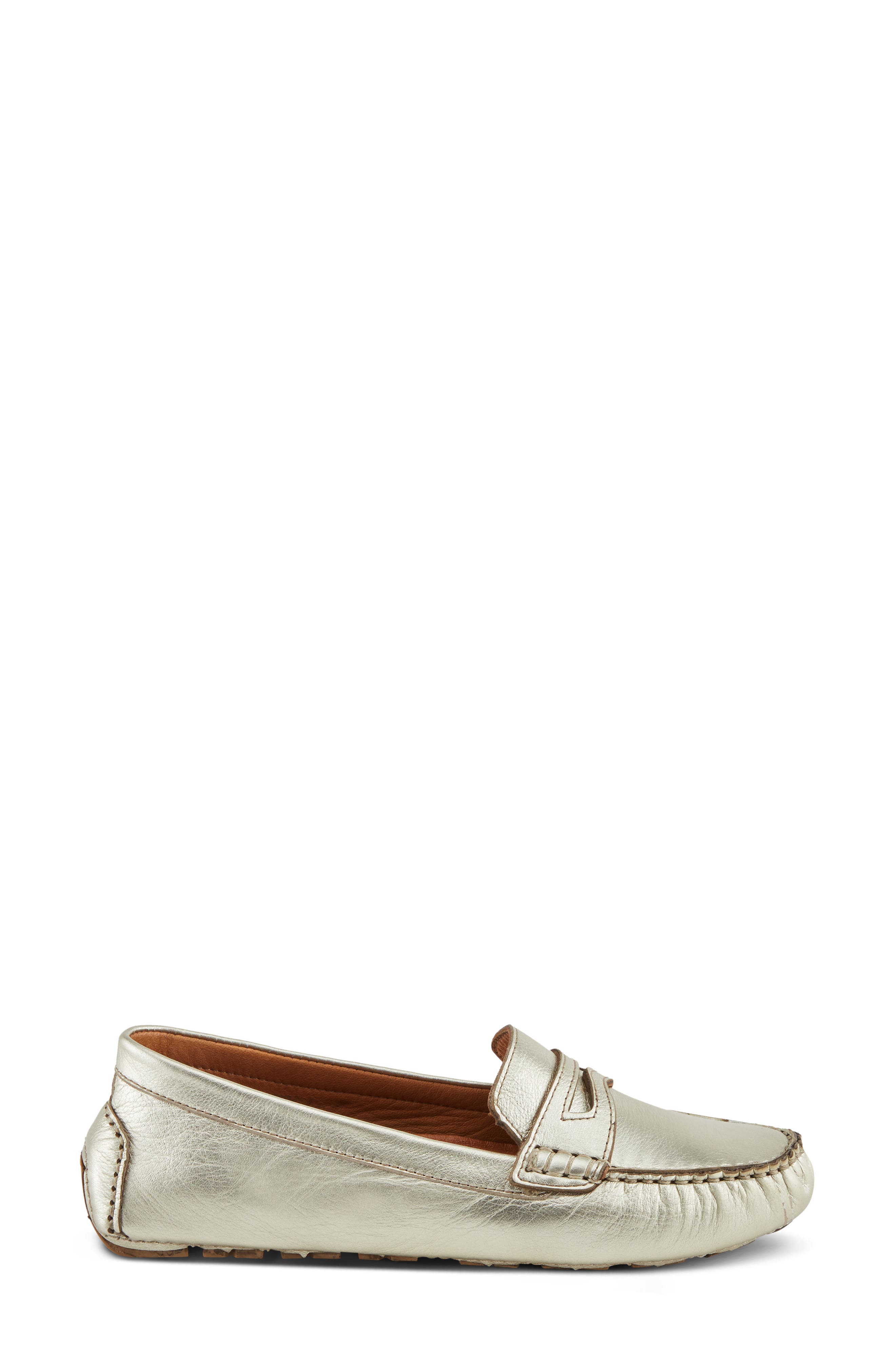 Spring Step Audette Penny Loafer, Alternate, color, Silver